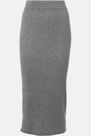 Brunello Cucinelli Midirock aus Rippstrick