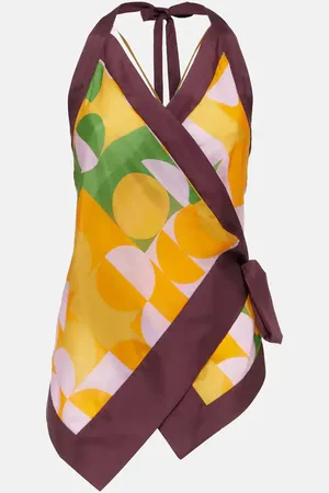 DRIES VAN NOTEN Bedrucktes Top aus Seide