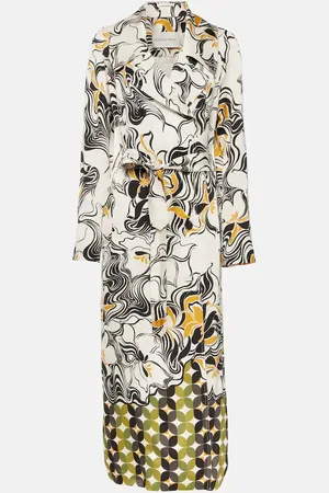 DRIES VAN NOTEN Bedruckter Mantel aus Satin