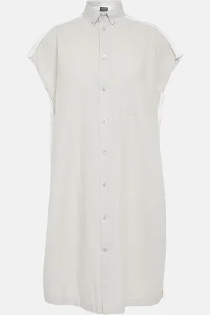 Balenciaga Oversize-Hemdblusenkleid aus Baumwolle