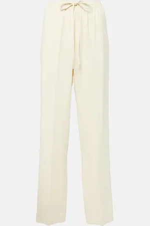ASCENO Gerade Hose Aurelia aus Crêpe