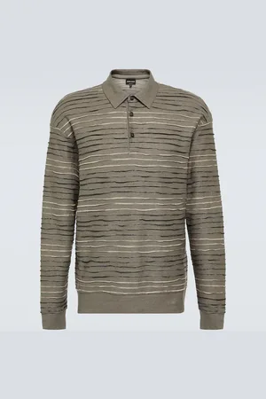 Giorgio Armani Polopullover aus einem Leinengemisch