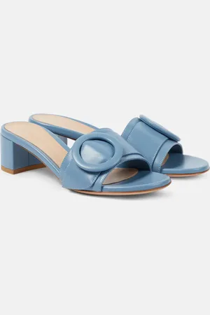 Gianvito Rossi Pantoletten Venezia 45 aus Leder