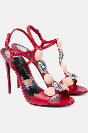 Dolce & Gabbana Verzierte Sandalen Capri aus Leder
