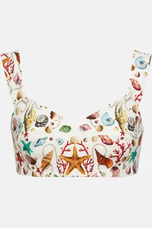 Dolce & Gabbana Bedrucktes Bralette Capri aus Baumwolle