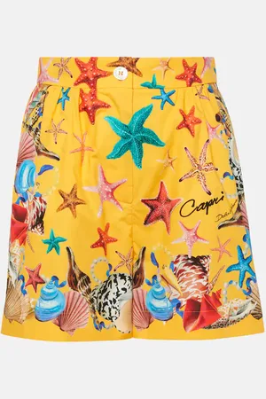 Dolce & Gabbana High-Rise Shorts Capri aus Baumwolle