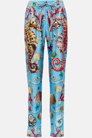 Dolce & Gabbana Gerade Hose Capri aus Seide