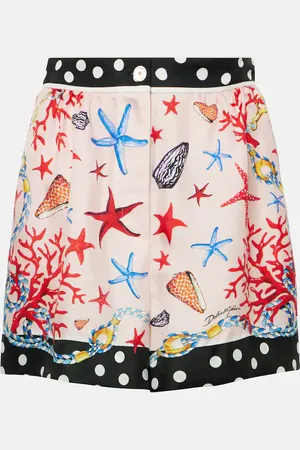 Dolce & Gabbana Shorts Capri aus Seidensatin