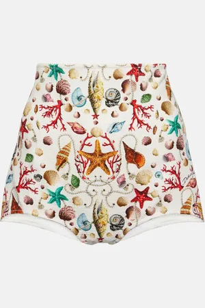 Dolce & Gabbana Bedruckte High-Rise Shorts Capri