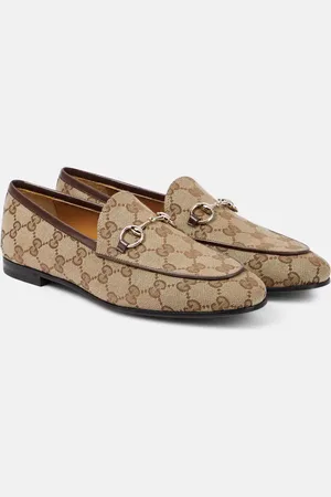 Gucci Loafers Jordaan Horsebit GG aus Canvas