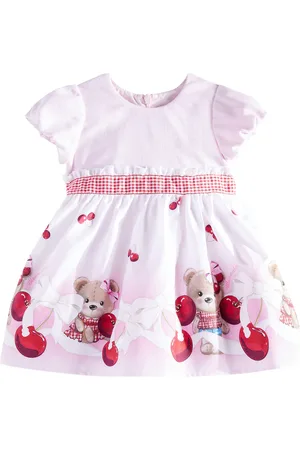MONNALISA Baby Bedrucktes Kleid aus Baumwolle