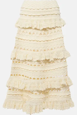 ZIMMERMANN Midirock Waverly aus Häkelstrick