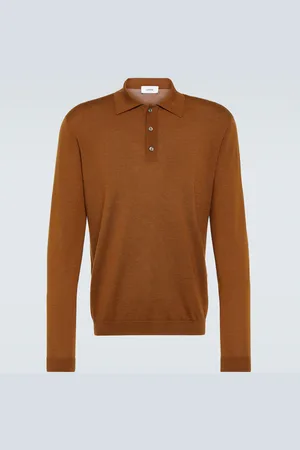 LARDINI Polopullover aus Wolle, Seide und Kaschmir