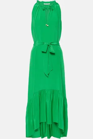 Heidi Klein Midikleid Chamarel aus Crêpe de Chine aus Seide