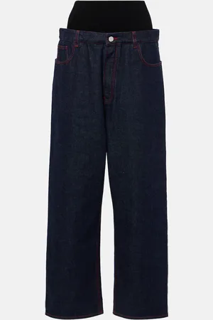 Alaïa Alaïa Low-Rise Wide-Leg Jeans