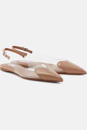 Alaïa Alaïa Slingback-Ballerinas Le Cœur mit Lackleder