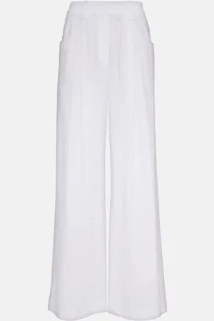Brunello Cucinelli Weite High-Rise-Hose aus Baumwolle