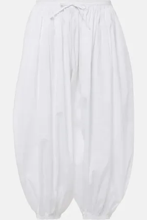 Alaïa Alaïa Weite Hose aus Baumwollpopeline