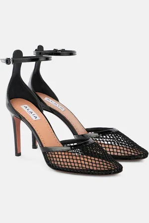 Alaïa Alaïa Pumps aus Mesh mit Lackleder