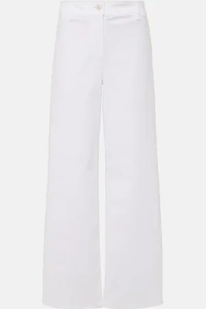 NILI LOTAN Weite Hose Megan aus Baumwoll-Twill