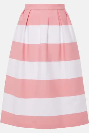 Carolina Herrera Midirock aus einem Baumwollgemisch