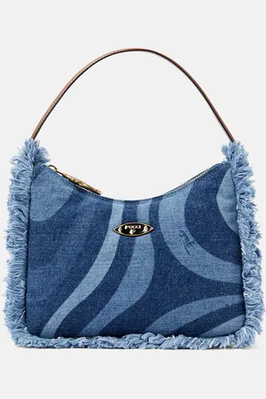 Puccini Schultertasche Marmo aus Denim