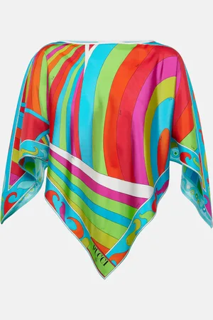 Puccini Top Iride aus Seidensatin
