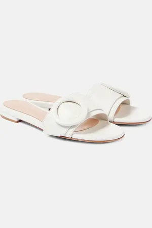 Gianvito Rossi Pantoletten aus Leder