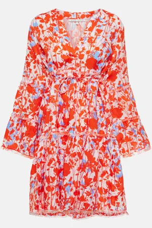 Heidi Klein Bedruckter Kaftan Deia aus Leinen
