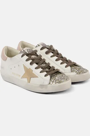 Golden Goose Sneakers Super-Star aus Leder mit Glitter