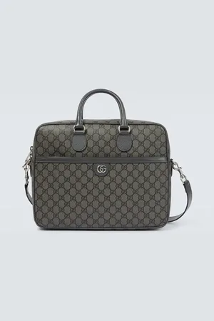 Gucci Aktentasche GG Supreme mit Leder