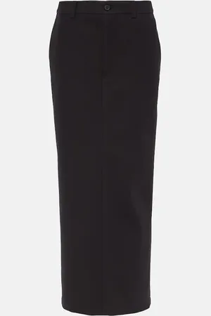 WARDROBE.NYC Maxirock Drill aus Baumwoll-Twill