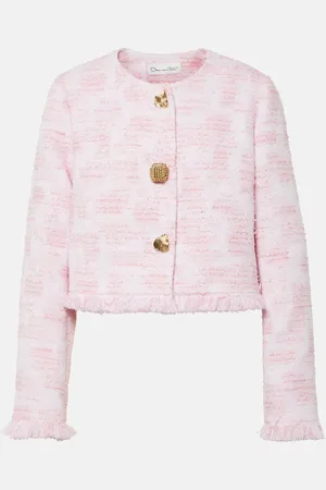 Oscar de la Renta Cropped-Jacke aus Tweed