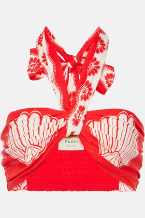 Farm Rio Bralette Red Ainika Shell