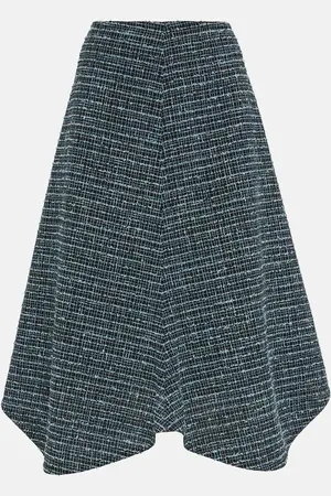 Bottega Veneta Midirock aus Tweed