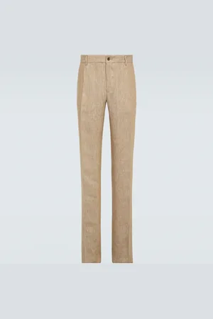 Dolce & Gabbana Gerade Anzughose aus Leinen-Twill