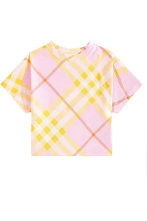 Burberry T-Shirt Burberry Check aus Baumwoll-Jersey