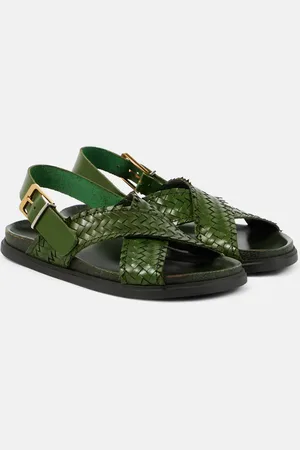 The Row Sandalen Buckle aus Leder