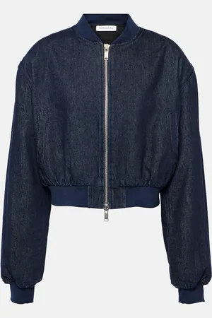 The Frankie Shop Cropped-Bomberjacke Micky aus Denim