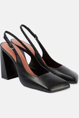 Amina Muaddi Slingback-Pumps Charlotte 95 aus Leder