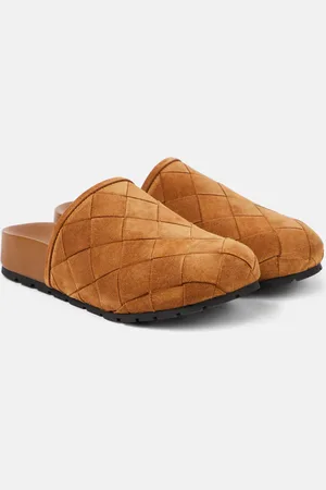 Bottega Veneta Slippers Reggie aus Veloursleder