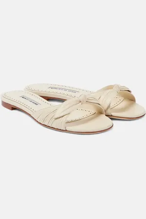 Manolo Blahnik Pantoletten Lolloflat aus Leder