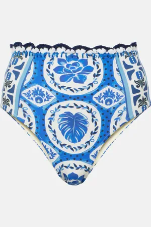 Farm Rio Bedrucktes Bikini-Höschen Tile Dream