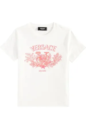 VERSACE T-Shirt University Coral aus Baumwoll-Jersey