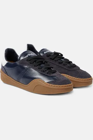 Acne Studios Sneakers aus Leder und Veloursleder