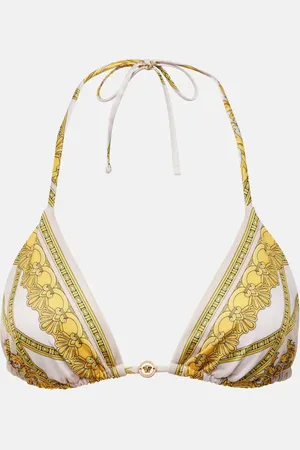VERSACE Bedrucktes Bikini-Oberteil