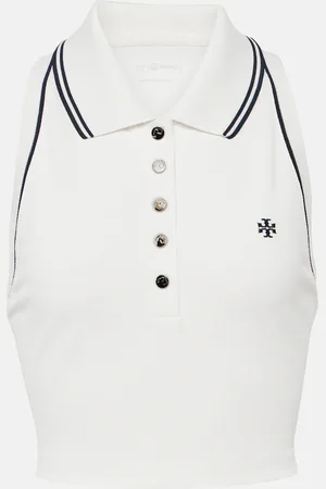 Tory Burch Cropped-Polohemd aus Piqué