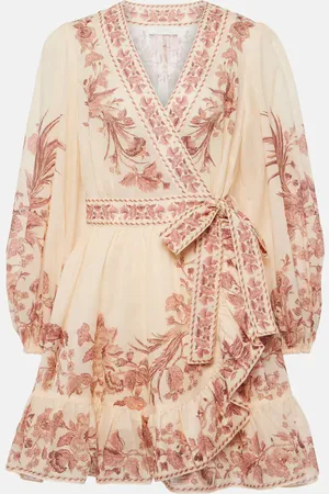 ZIMMERMANN Bedrucktes Wickelkleid aus Baumwolle