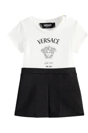 VERSACE Baby Kleid Medusa Milano aus Baumwoll-Jersey