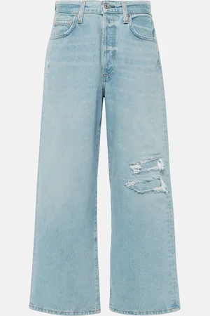 Citizens of Humanity Low-Rise Wide-Leg Jeans Pina